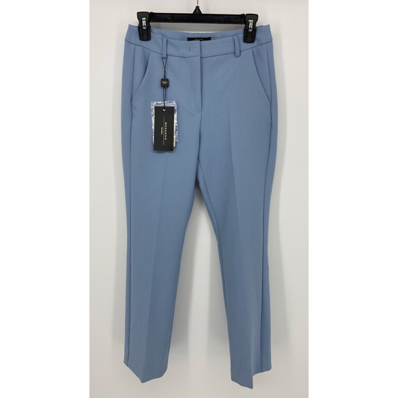 MaxMara Amati Cropped Stretch Pants in Sky Blue - Picture 5 of 9